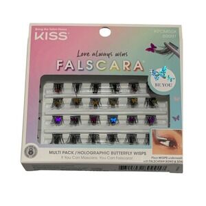 KISS Falscara Multi Pack Holographic Butterfly Wisps False Eyelashes KFCM05X‎